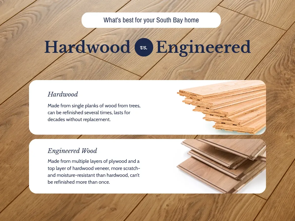 What's Best for your South Bay home Hardwood VS Engineered