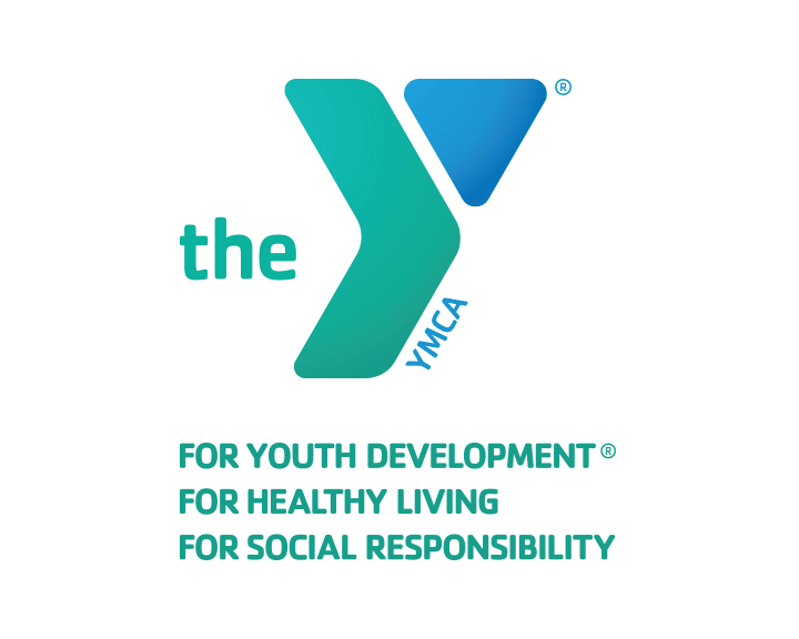 YMCA logo in teal and dark blue